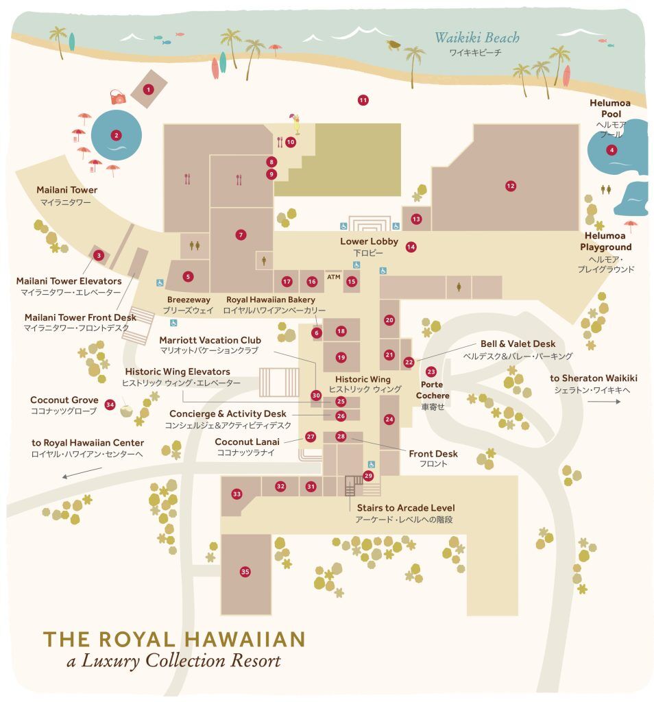 Royal Hawaiian Map | Collections of Waikīkī
