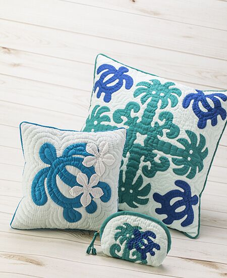 Moana Quilts ハワイアンキルト ボストンバッグ ミント色モアナキルト Moana Quilts ハワイアンキルト ボストンバッグ ミント色